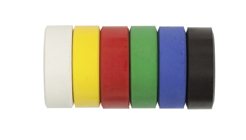Sax Giant Tempera Cakes - Six Color Set - Bold Colors - Refill Set (Without Plastic Tray)